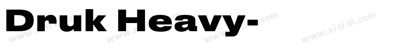 Druk Heavy字体转换